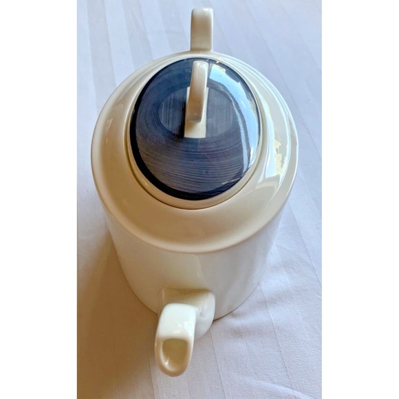 VTG RARE 1960s Susie Cooper Glen Mist Blue & Gray Poppies Oval Tea Pot~England - Picture 4 of 10